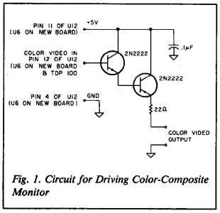 Circuit for Driving Color-Composite Monitor